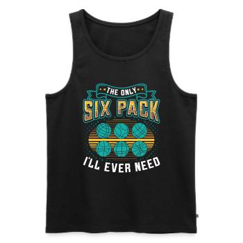 Le seul pack de six dont j’aurai besoin - Débardeur bio Premium Homme - noir - Devant - Michal (187cm)
