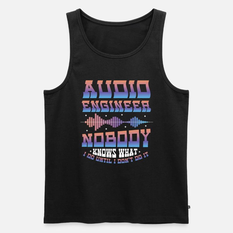 Tontechniker - Männer Premium Bio Tank Top - Schwarz