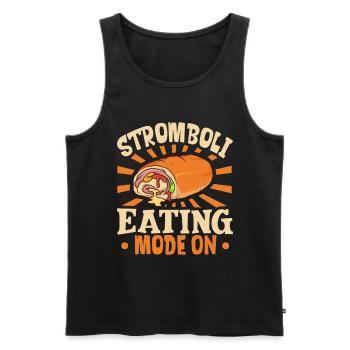 Stromboli Mode Manger On - Stromboli - Débardeur bio Premium Homme - noir - Devant - Michal (187cm)