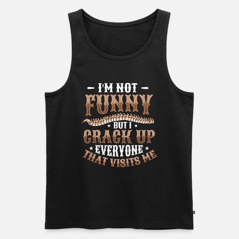Ich Bin Nicht Witzig - Männer Premium Bio Tank Top - Schwarz