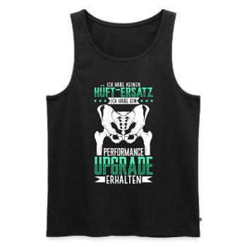 Get Performance Upgrade - New Hip - Men's Premium Organic Tank Top - black - Front - AI Model Male 178 light (178cm)
