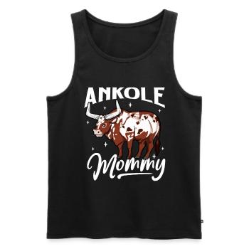 Ankole Mommy - Ankole Rind - Männer Premium Bio Tank Top - Schwarz - Vorne - Michal (187cm)