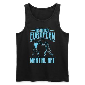 Schwertkampf - HEMA - Männer Premium Bio Tank Top - Schwarz - Vorne - AI Model Male 178 light (178cm)