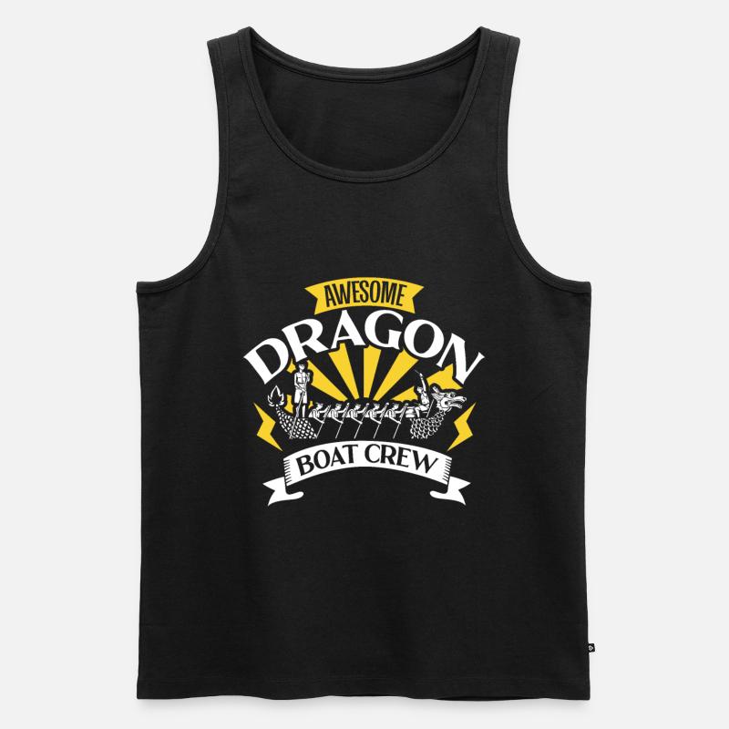 Super équipage de bateau-dragon - Débardeur bio Premium Homme - noir
