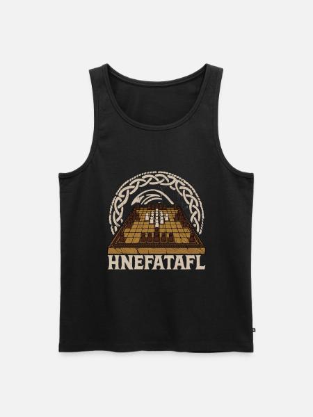Historisches Brettspiel Hnefatafl - Männer Premium Bio Tank Top - Schwarz
