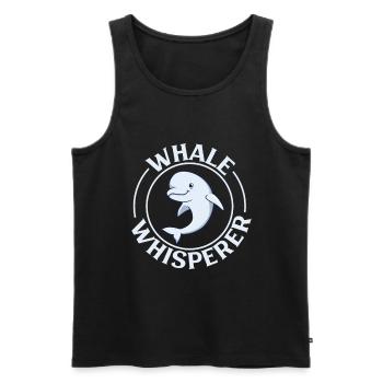Whale Whisperer - Whale Watching - Men's Premium Organic Tank Top - black - Front - AI Model Male 178 light (178cm)