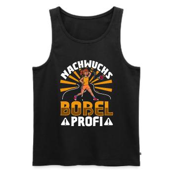 Nachwuchs Boßel Profi - Boßeln - Männer Premium Bio Tank Top - Schwarz - Vorne - Michal (187cm)