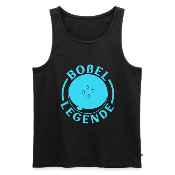 Boßel Legende - Boßeln - Männer Premium Bio Tank Top - Schwarz - Vorne - Michal (187cm)