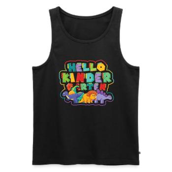 Hallo Kindergarten, Erster Tag Im Kindergarten - Männer Premium Bio Tank Top - Schwarz - Vorne - AI Model Male 178 light (178cm)