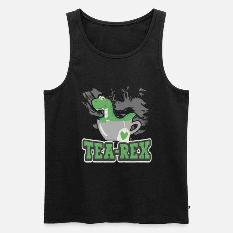 Tee-Experte Teetrinker Teesüchtiger Tee-Enthusiast - Männer Premium Bio Tank Top - Schwarz