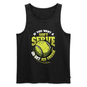 Wenn Sie Ein Softeis Wollen, Holen Sie Sich Eins - Männer Premium Bio Tank Top - Schwarz - Vorne - AI Model Male 178 light (178cm)