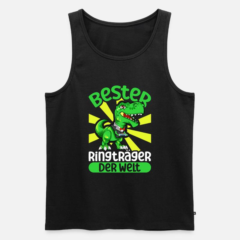 Bester Ringträger der Welt - Männer Premium Bio Tank Top - Schwarz