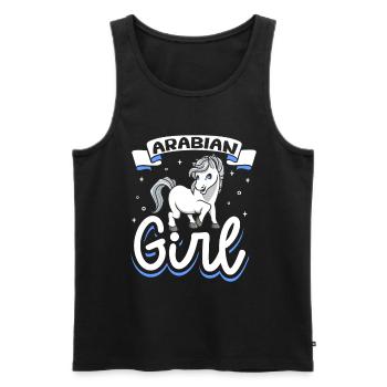 Arabian Girl - Men's Premium Organic Tank Top - black - Front - Michal (187cm)