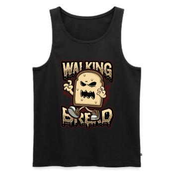 Walking Bread, drôle de costume d’Halloween - Débardeur bio Premium Homme - noir - Devant - Michal (187cm)