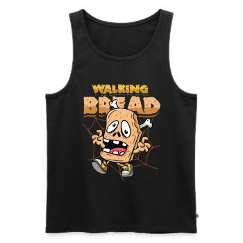 Walking Bread, drôle de costume d’Halloween - Débardeur bio Premium Homme - noir - Devant - Michal (187cm)