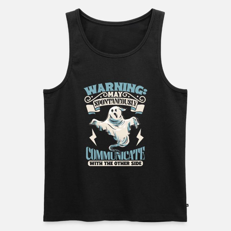 Communicate with Ghosts - Ghostbusters - Men's Premium Organic Tank Top - black