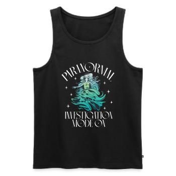 Paranormal Investigation Mode On - Ghostbusters - Men's Premium Organic Tank Top - black - Front - AI Model Male 178 light (178cm)