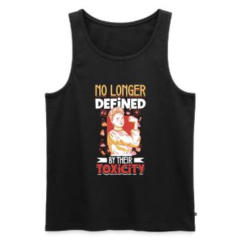 Narzissmus-Überlebende - Männer Premium Bio Tank Top - Schwarz - Vorne - Michal (187cm)