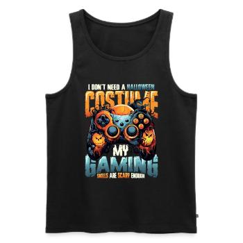 Spooky gaming skills for Halloween - Men's Premium Organic Tank Top - black - Front - Michal (187cm)