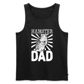 Hamsterbesitzer - Hamster Papa - Männer Premium Bio Tank Top - Schwarz - Vorne - AI Model Male 178 light (178cm)