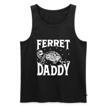 Frettchenbesitzer - Frettchen Papa - Männer Premium Bio Tank Top - Schwarz - Vorne - AI Model Male 178 light (178cm)