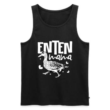 Entenliebhaber - Enten Mama - Männer Premium Bio Tank Top - Schwarz - Vorne - Michal (187cm)