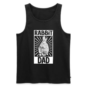 Hasenbesitzer - Hasen Papa - Männer Premium Bio Tank Top - Schwarz - Vorne - Michal (187cm)