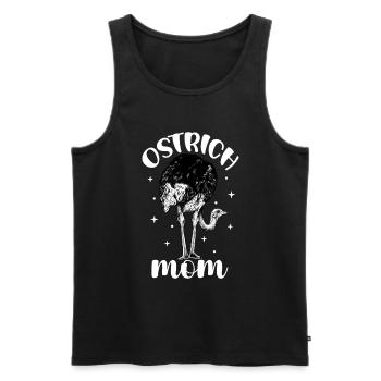 Straußenbesitzer - Straußen Mama - Männer Premium Bio Tank Top - Schwarz - Vorne - AI Model Male 178 light (178cm)