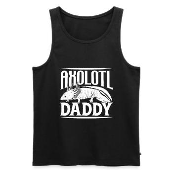 Axolotl Owner - Axolotl Papa - Men's Premium Organic Tank Top - black - Front - Michal (187cm)