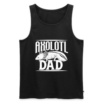 Axolotl Owner - Axolotl Papa - Men's Premium Organic Tank Top - black - Front - Michal (187cm)