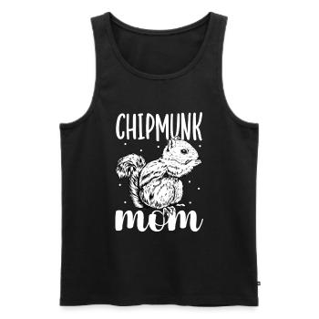 Chipmunk owner - chipmunk mom - Men's Premium Organic Tank Top - black - Front - AI Model Male 178 light (178cm)