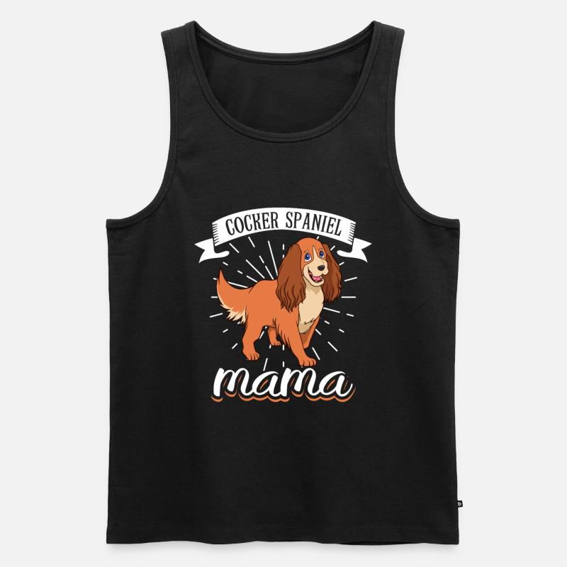 Cocker Spaniel Mama - Cocker Spaniel - Débardeur bio Premium Homme - noir