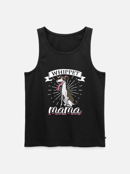 Whippet Mom - Whippet - Men's Premium Organic Tank Top - black