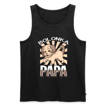 Bolonka Papa - Bolonka Zwetna - Männer Premium Bio Tank Top - Schwarz - Vorne - Michal (187cm)