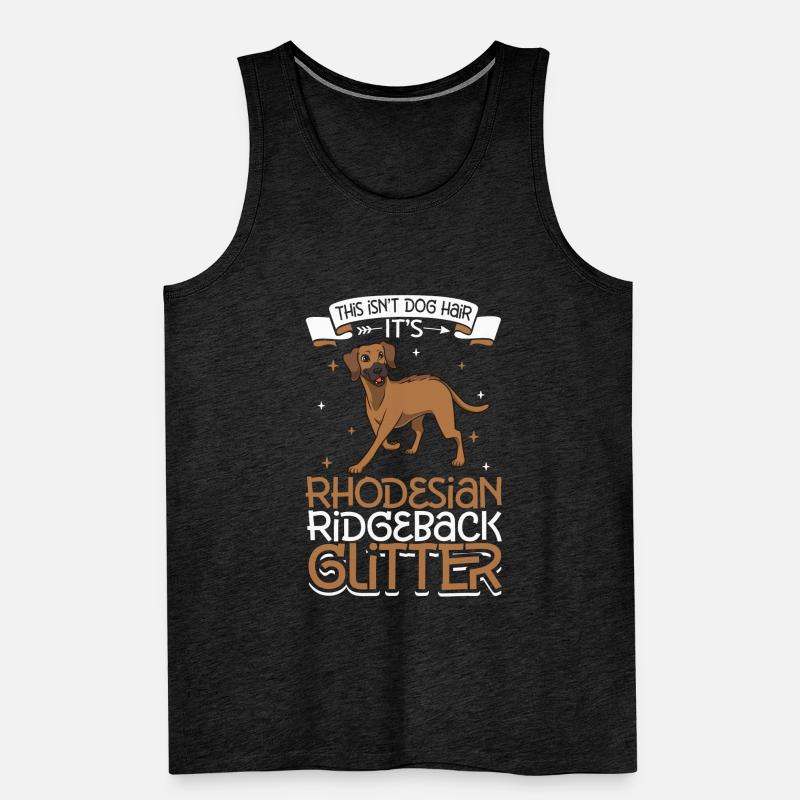 Rhodesian Ridgeback Glitter Men's Premium Organic Tank Top