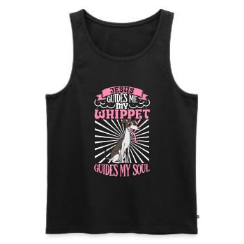 Jesus and My Whippet - Men's Premium Organic Tank Top - black - Front - AI Model Male 178 light (178cm)