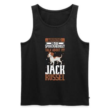 Jack Russel Terrier Lover - Men's Premium Organic Tank Top - black - Front - Michal (187cm)