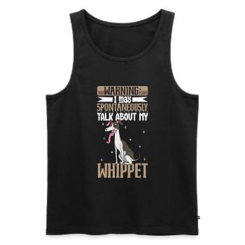 Whippet Lover - Men's Premium Organic Tank Top - black - Front - AI Model Male 178 light (178cm)