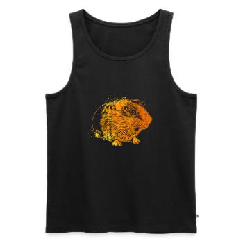 Colorful guinea pig - Men's Premium Organic Tank Top - black - Front - Michal (187cm)