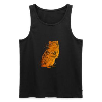 Farbenfroher Goldhamster - Männer Premium Bio Tank Top - Schwarz - Vorne - AI Model Male 178 light (178cm)