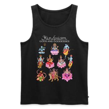 Hindu Götter - Männer Premium Bio Tank Top - Schwarz - Vorne - AI Model Male 178 light (178cm)