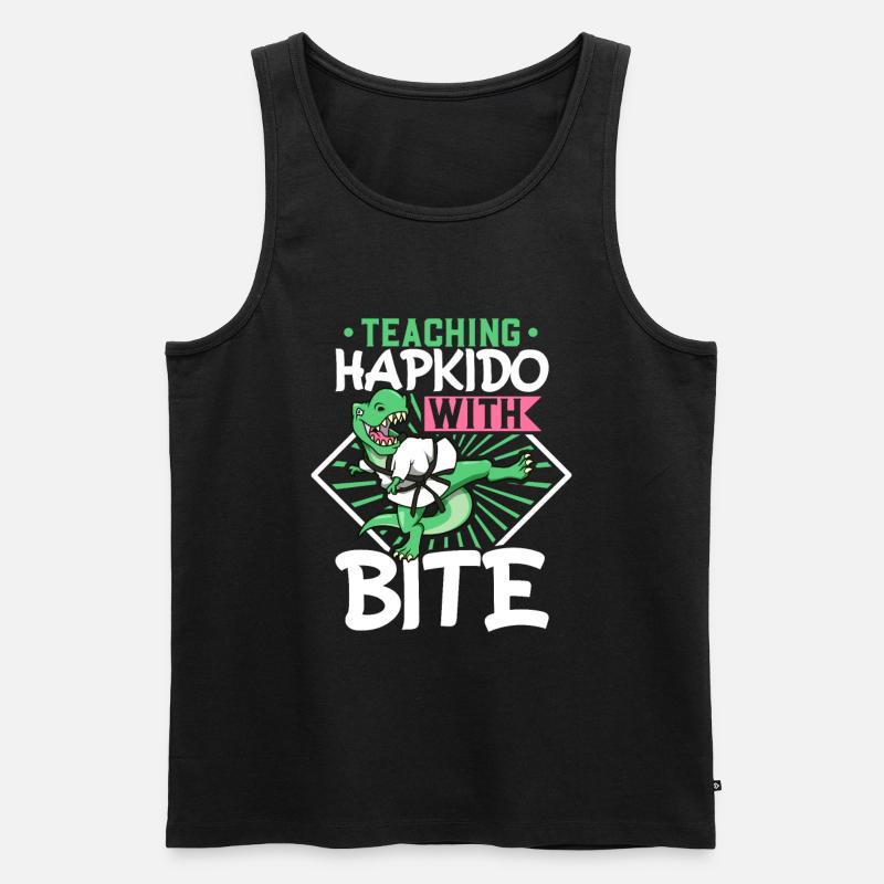 Hapkido mit Biss - Hapkido Trainer - Männer Premium Bio Tank Top - Schwarz