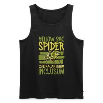 Echte Dornfinger Spinne - Männer Premium Bio Tank Top - Schwarz - Vorne - Michal (187cm)