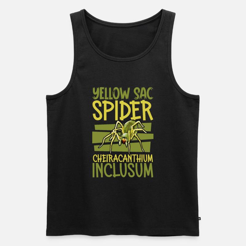 Echte Dornfinger Spinne - Männer Premium Bio Tank Top - Schwarz