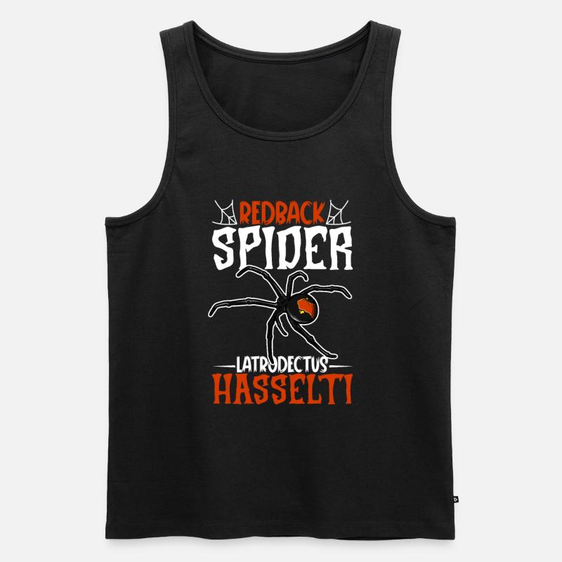 Redback Spider - Men's Premium Organic Tank Top - black