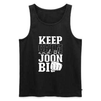 Keep Calm - Tang so Do - Men's Premium Organic Tank Top - black - Front - AI Model Male 178 light (178cm)