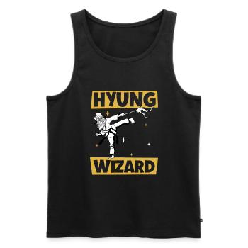 Hyung Wizard - Tang Soo Do - Débardeur bio Premium Homme - noir - Devant - AI Model Male 178 light (178cm)