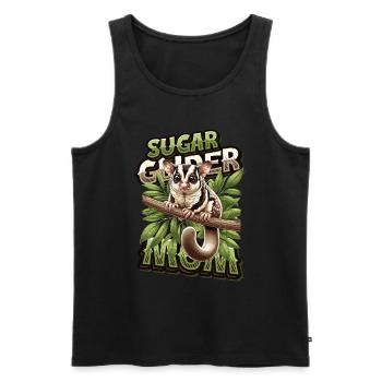 Australian Sugar Glider Short-headed Gliders - Men's Premium Organic Tank Top - black - Front - Michal (187cm)