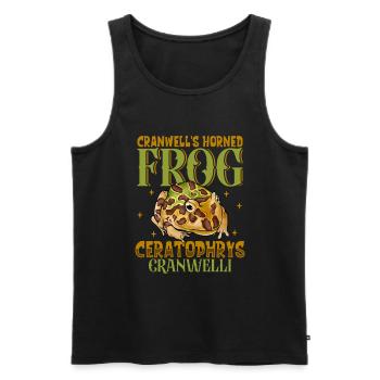Grenouille cornue du Chaco - Débardeur bio Premium Homme - noir - Devant - AI Model Male 178 light (178cm)
