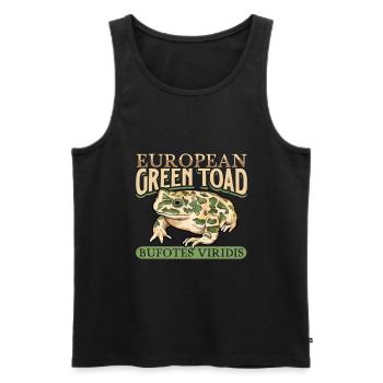 Wechselkröte - Männer Premium Bio Tank Top - Schwarz - Vorne - Michal (187cm)